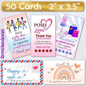 50 Thank You Cards